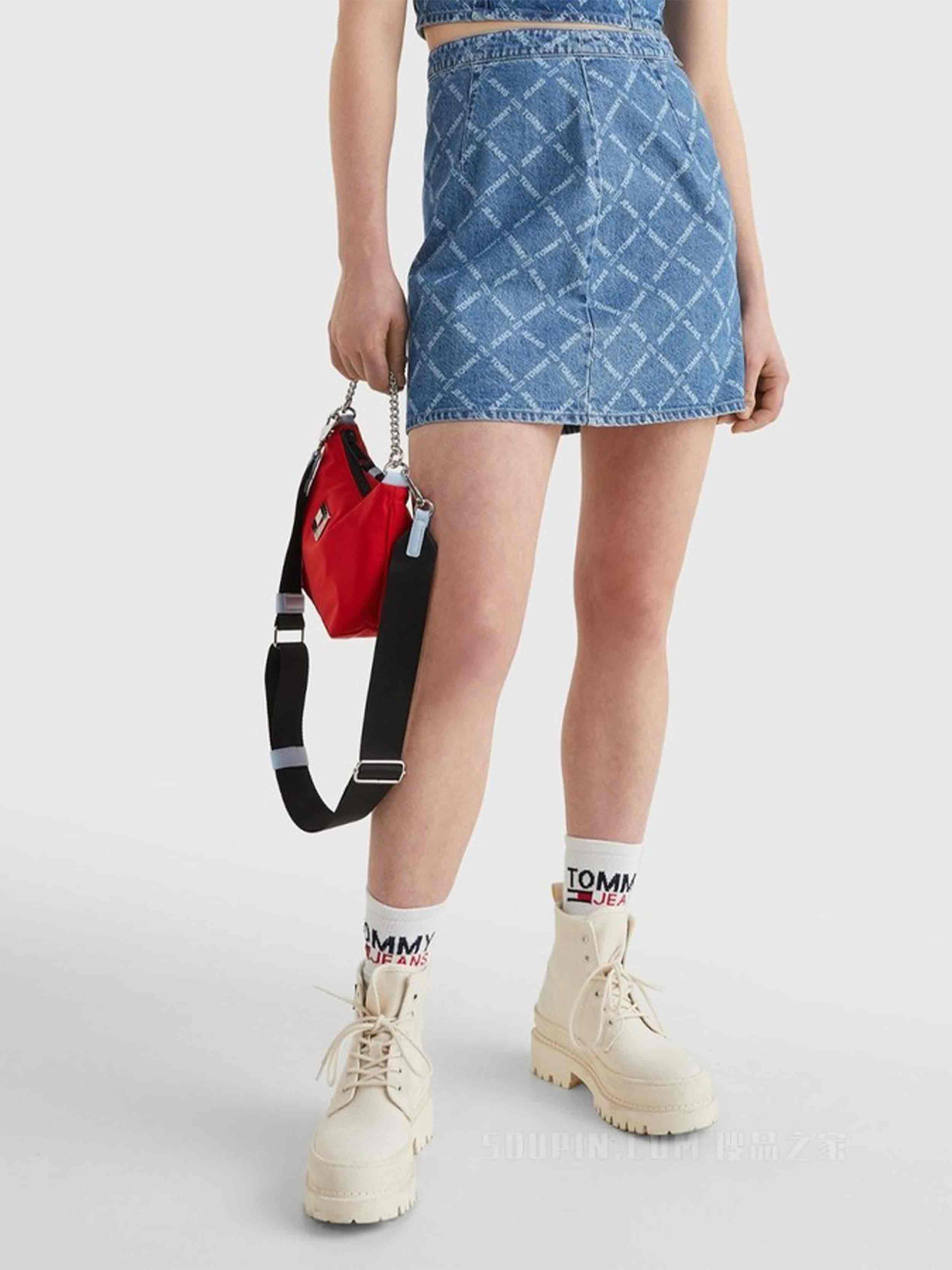 Tommy Hilfiger Jeans - Women's Monogram Denim Mini Skirt - Image 3