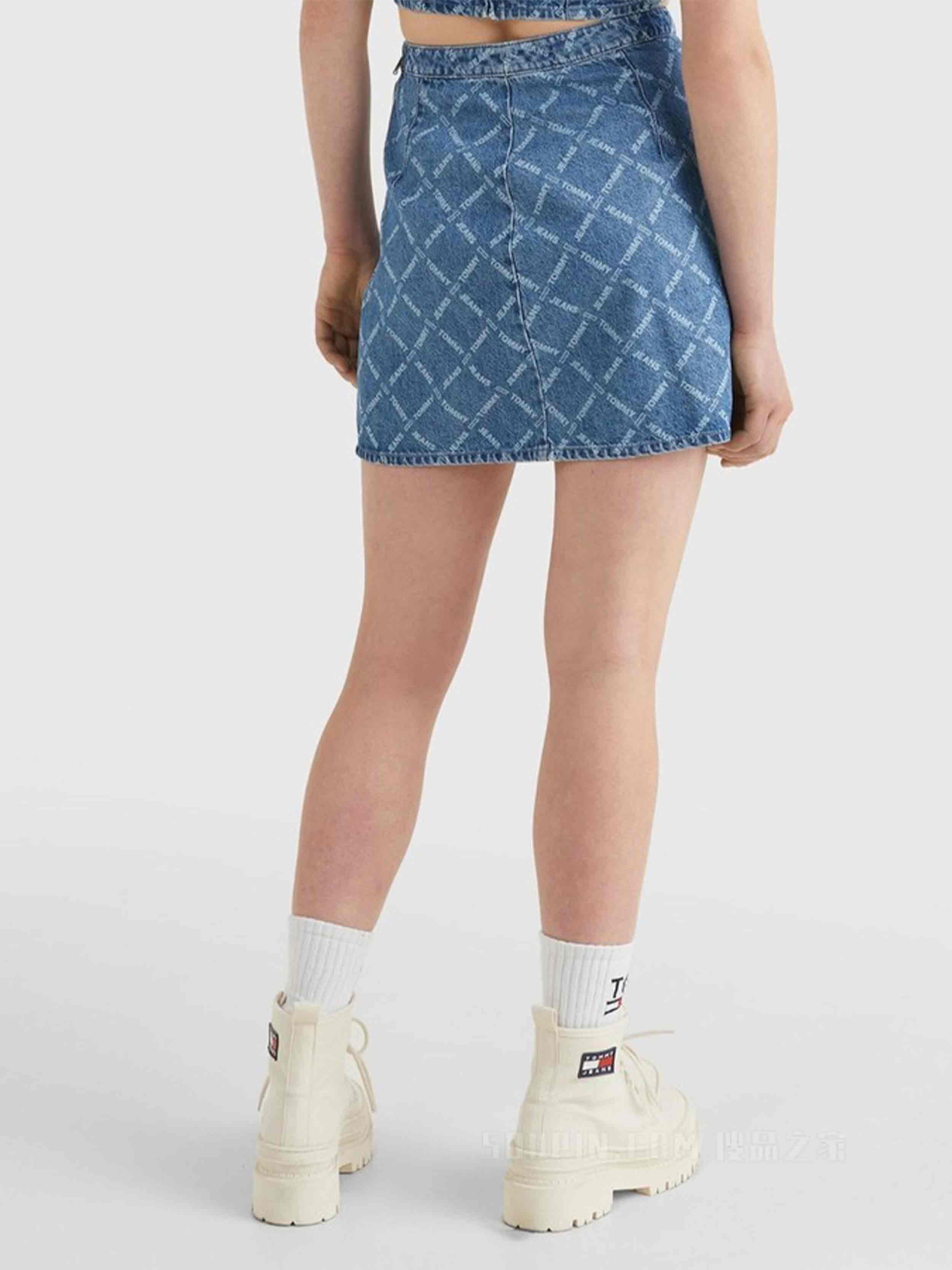 Tommy Hilfiger Jeans - Women's Monogram Denim Mini Skirt - Image 4