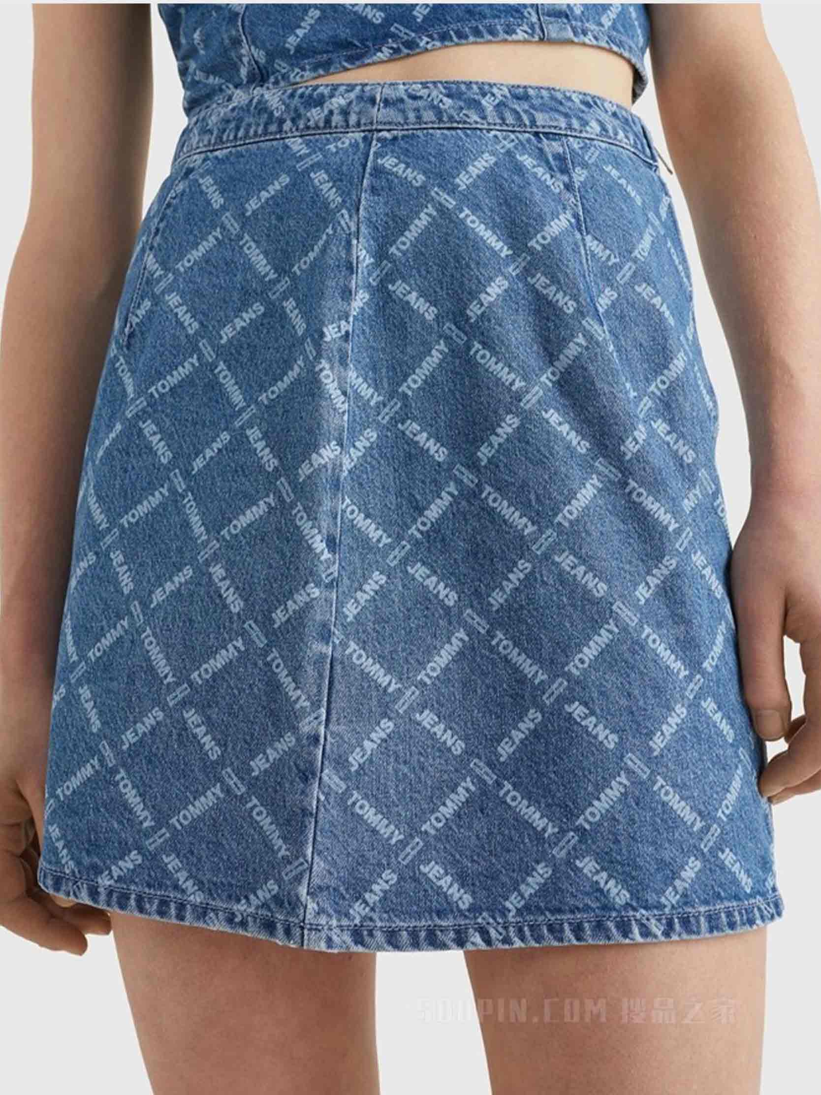 Tommy Hilfiger Jeans - Women's Monogram Denim Mini Skirt - Image 5