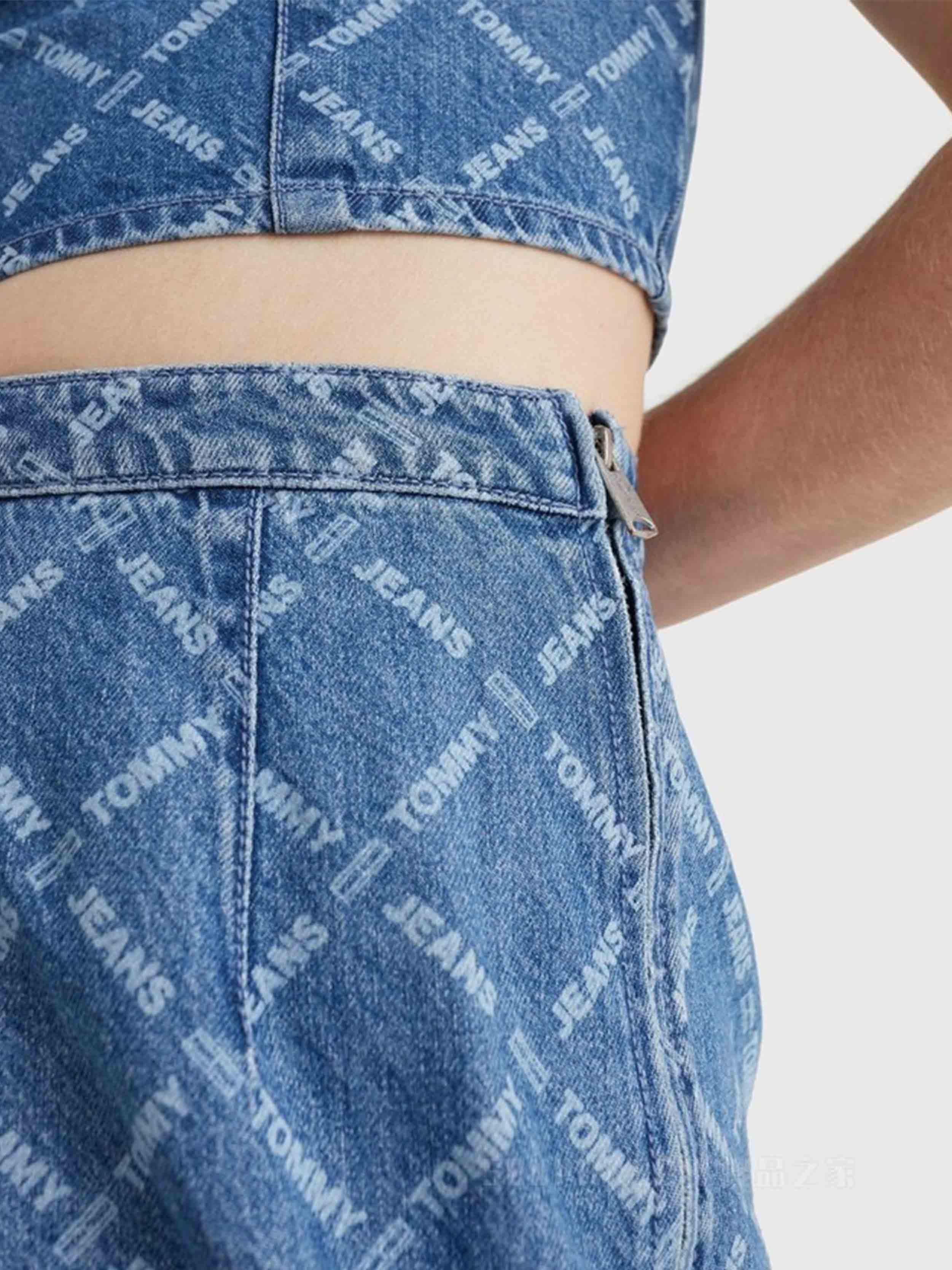Tommy Hilfiger Jeans - Women's Monogram Denim Mini Skirt - Image 6
