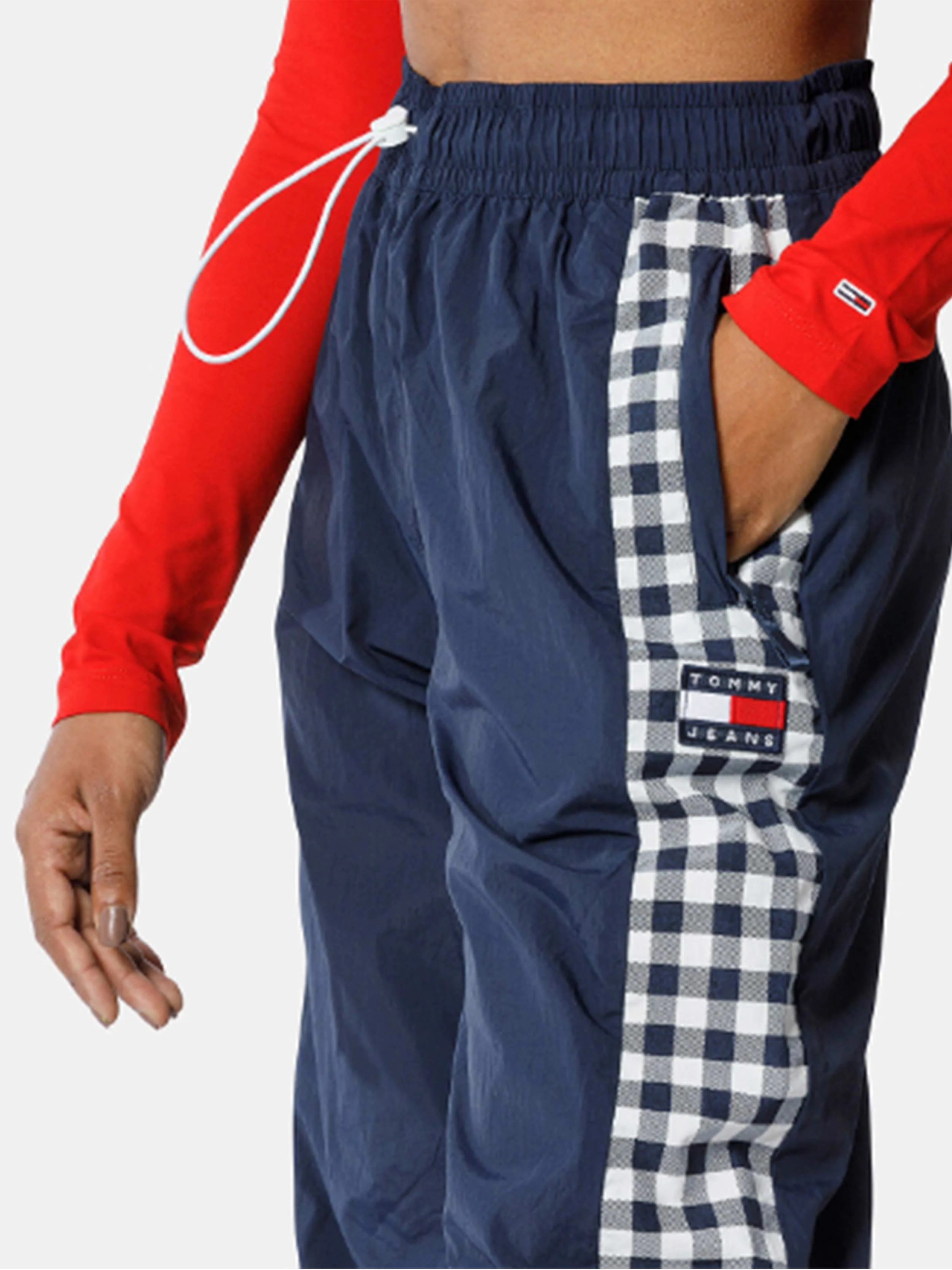 Tommy Hilfiger Jeans - Gingham Windpant With A Plaid Standard Side Strip Regular Fit - Image 14