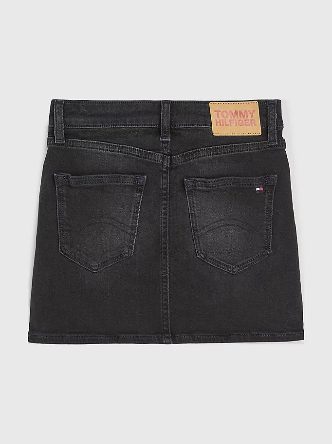 Tommy hilfiger  - Girls -  faded black denim mini skirt - Image 2