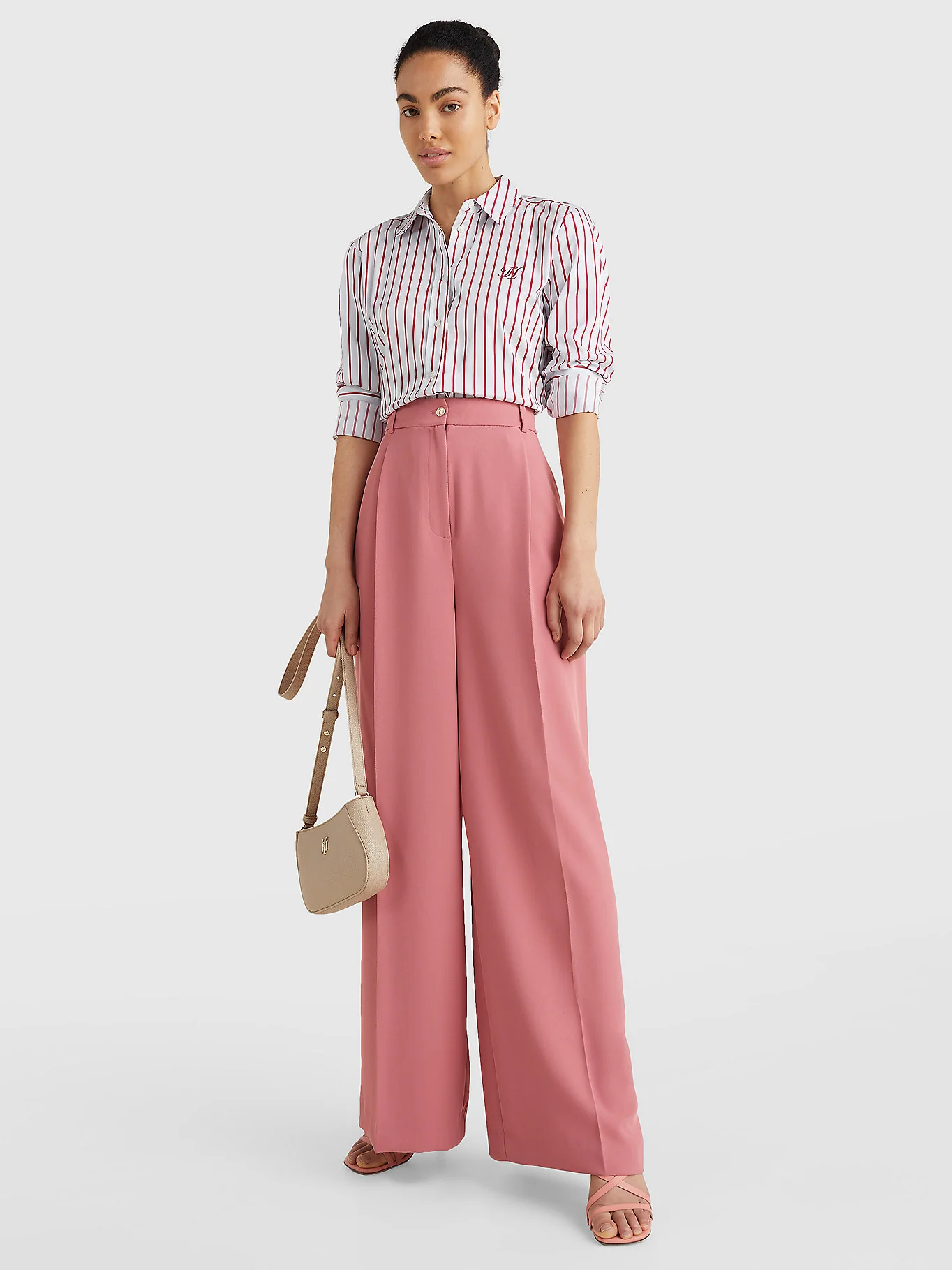 Tommy Hilfiger - Women's Twill Wide Leg Trousers - Image 2