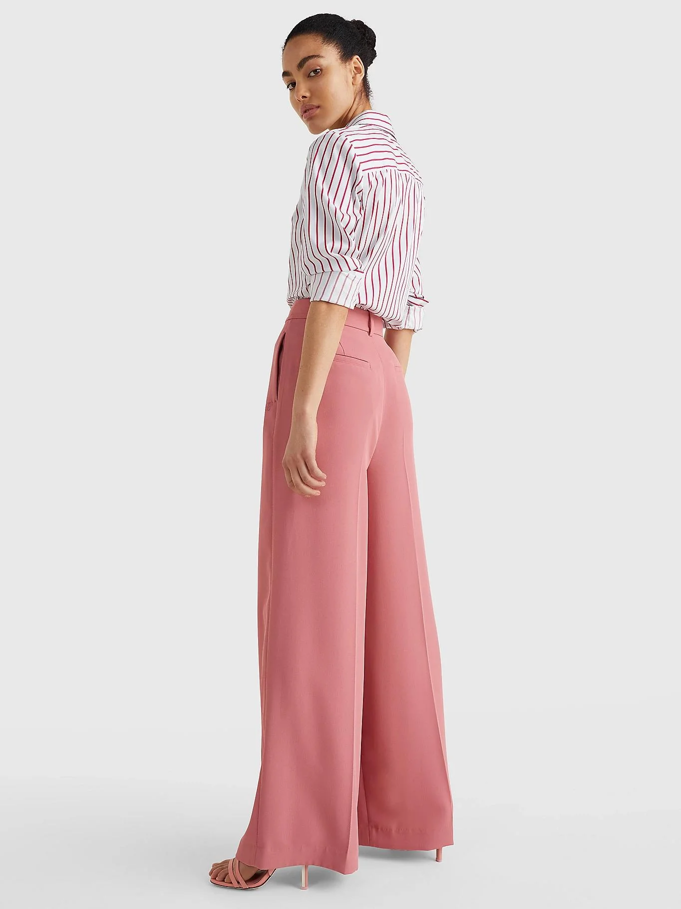 Tommy Hilfiger - Women's Twill Wide Leg Trousers - Image 4
