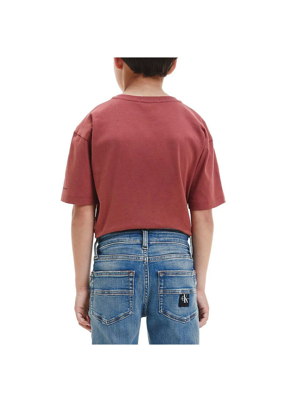 Calvin klein - Boys' Reflective Monogram Logo Regular Fit T-Shirt - Image 3