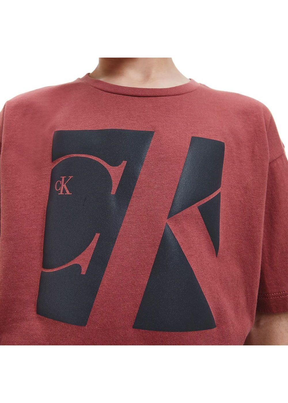 Calvin klein - Boys' Reflective Monogram Logo Regular Fit T-Shirt - Image 4