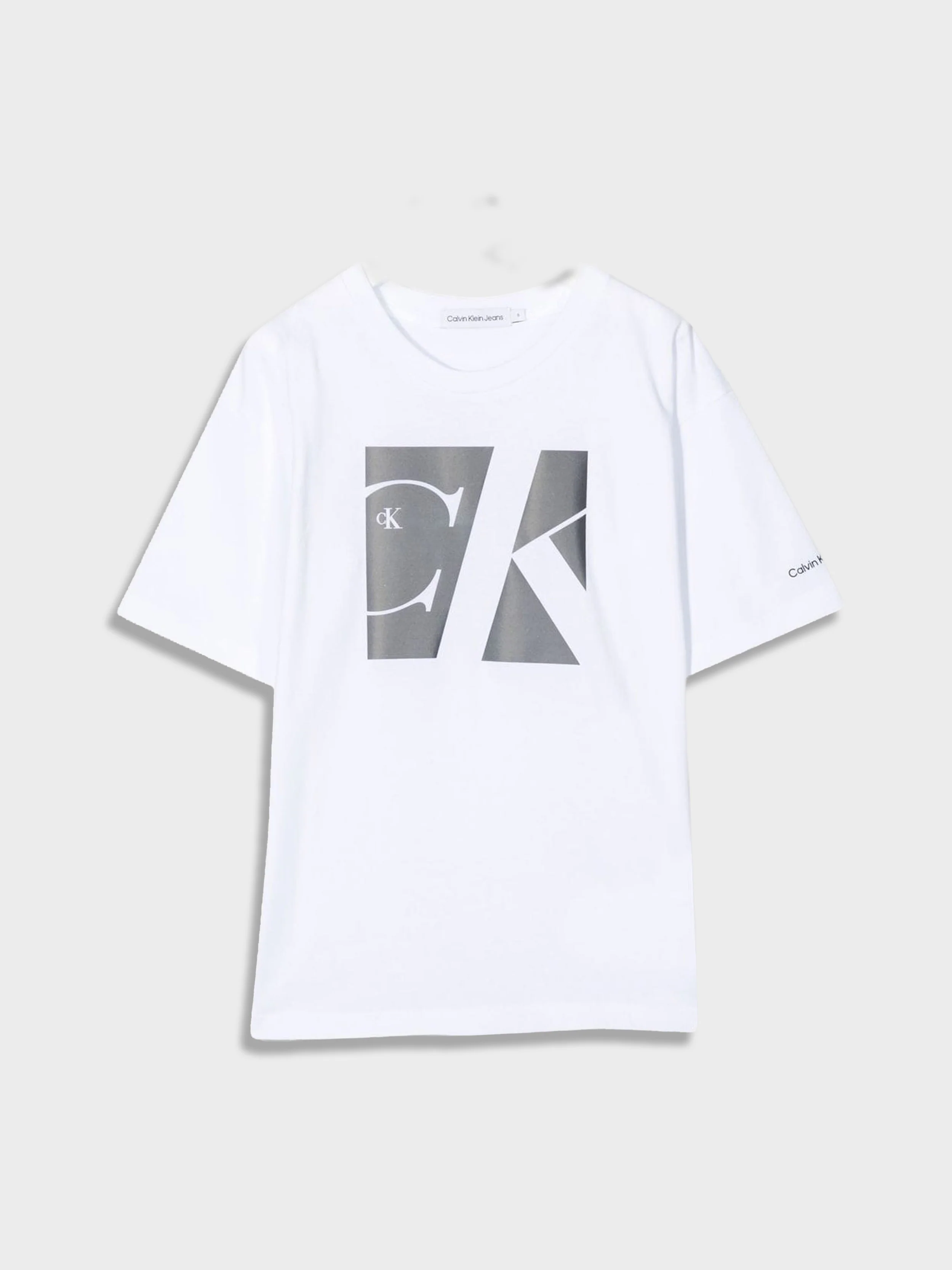 Calvin klein - Boys' Reflective Monogram Logo Regular Fit T-Shirt - Image 6