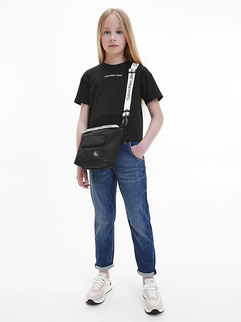 Calvin Klein  - Girls -  Relaxed Barrel Leg Jeans - Image 4