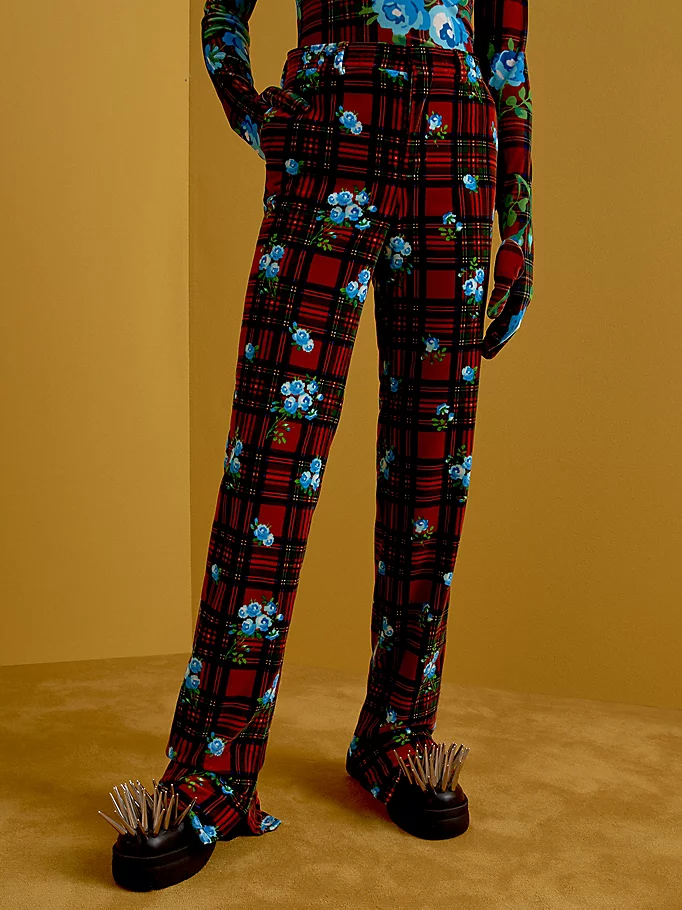 Tommy hilfiger - tartan floral pants
 - women  - women - Image 3