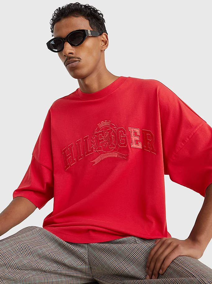 Tommy Hilfiger - Men's Crest Organic Cotton College T-Shirt - Image 10