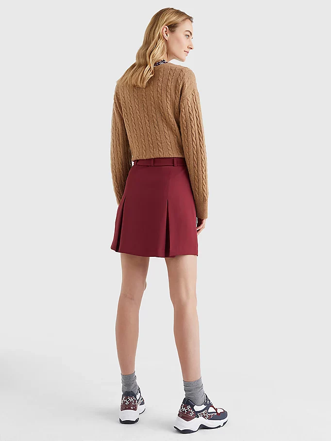Tommy Hilfiger - Monogram Pleated Flare Mini Skirt Regular Fit - Image 2