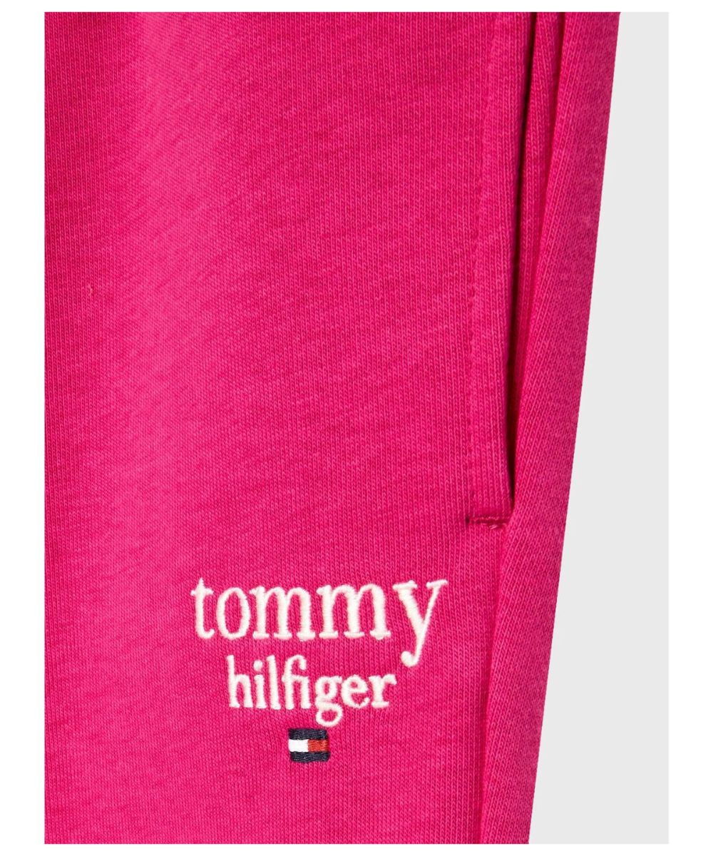 Tommy Hilfiger  - Girls -  Regular Fit Tapered Logo Joggers - Image 6