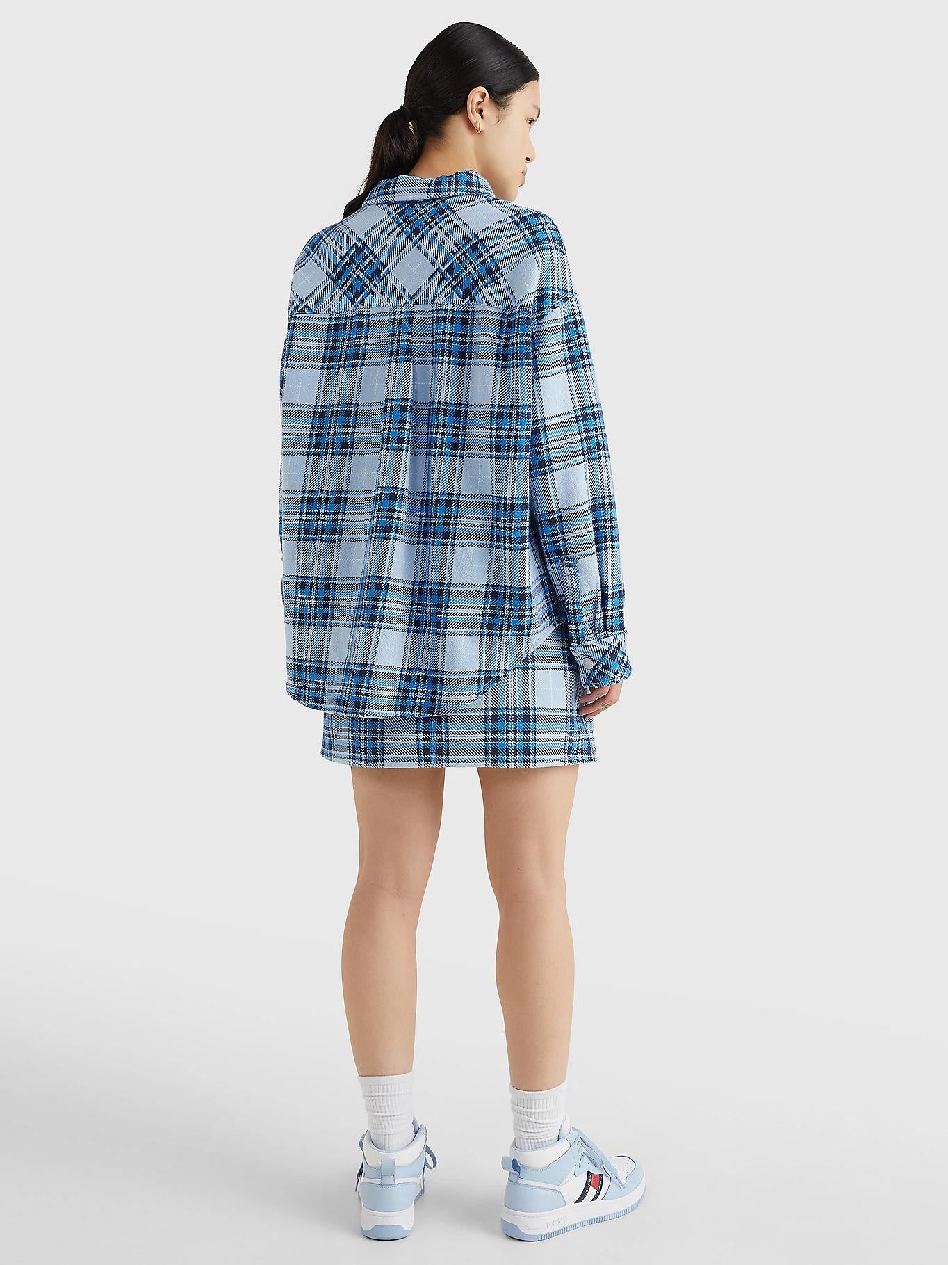 Tommy Hilfiger Jeans - Check Half Zip Overshirt - Image 5