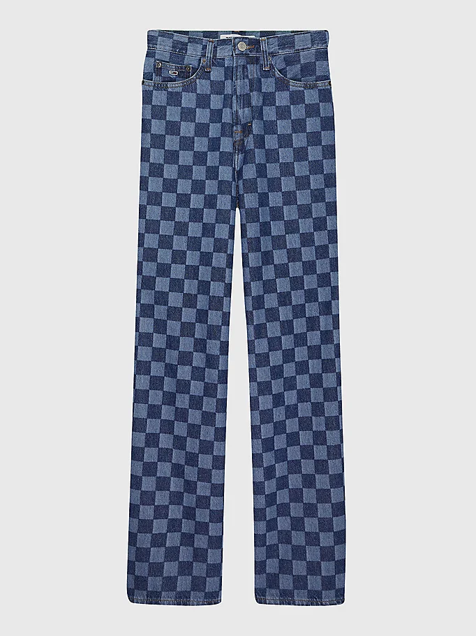 Tommy Hilfiger Jeans - Claire High Rise Wide Checkboard Jeans - Image 2