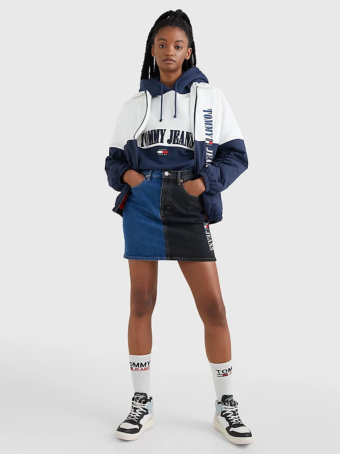 Tommy Hilfiger Jeans - Recycled Two - Tone Denim Skirt - Image 5