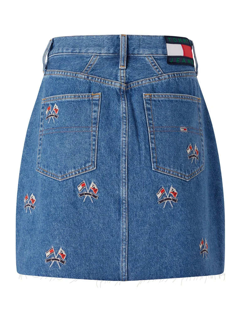 Tommy Hilfiger Jeans - Women's Denim Embroidery Mini Skirt - Image 6