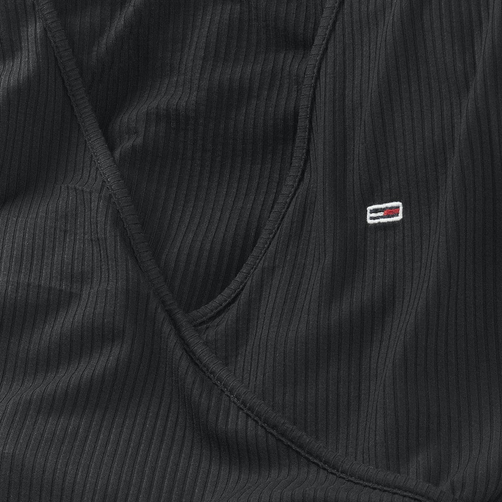 Tommy Hilfiger Jeans - Knit Mini Slim Fit Wrap  Dress - Image 3