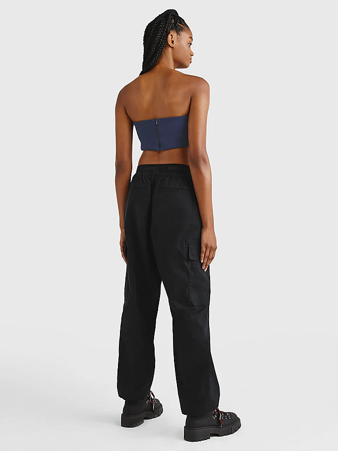 Tommy Hilfiger Jeans - Ribbed Bandeau Crop Top - Image 3