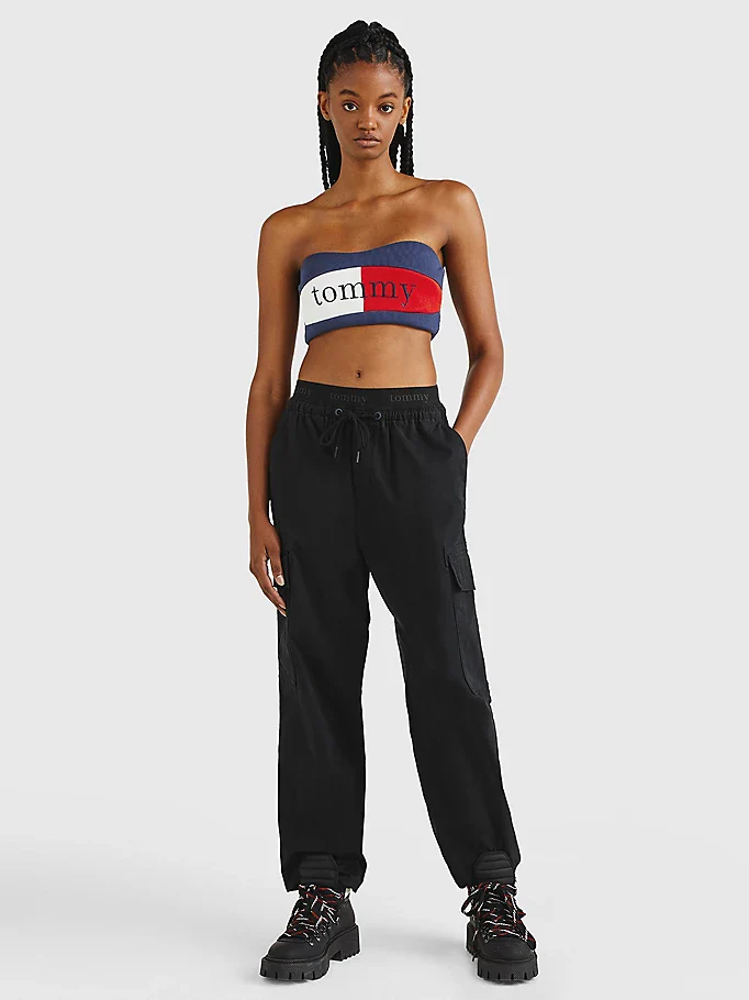 Tommy Hilfiger Jeans - Ribbed Bandeau Crop Top - Image 5