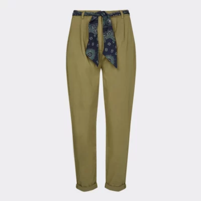 Tommy Hilfiger - Scarf Belt Pleated Tapered Chinos - Image 8