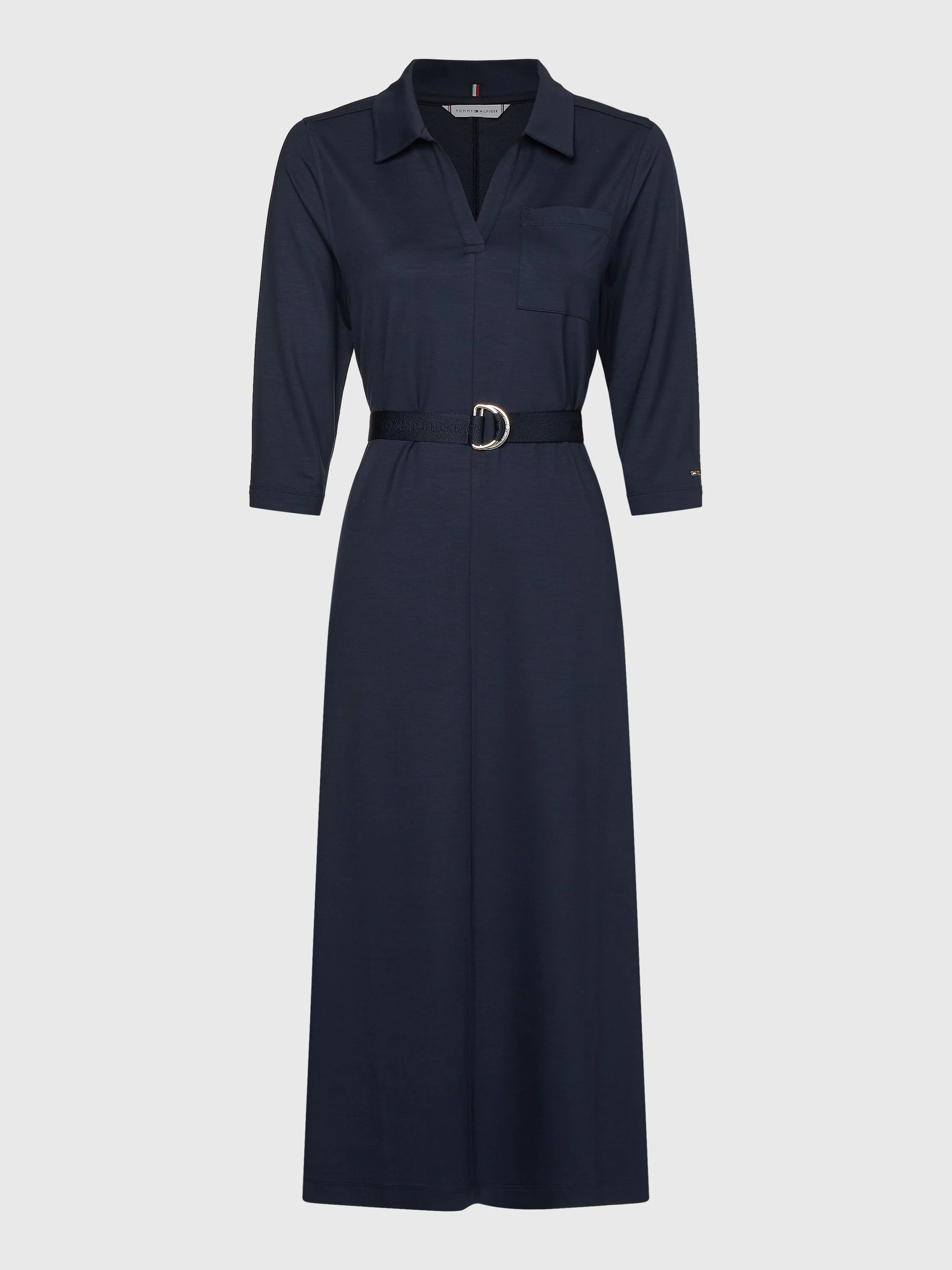 Tommy hilfiger - three quarter sleeve midi shirt dress regular fit - women - women - Image 2