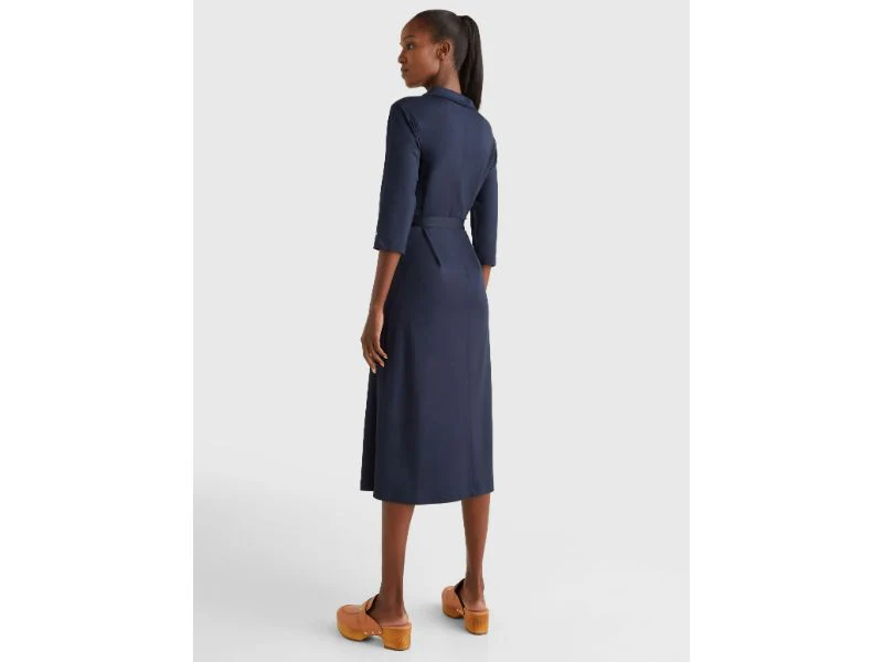Tommy hilfiger - three quarter sleeve midi shirt dress regular fit - women - women - Image 3