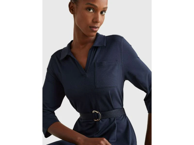 Tommy hilfiger - three quarter sleeve midi shirt dress regular fit - women - women - Image 4
