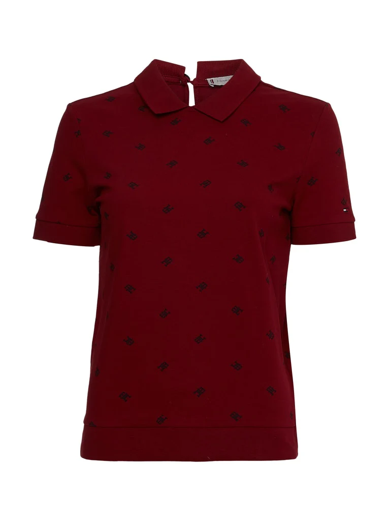 Tommy hilfiger - monogram print crew neck polo regular fit - women  - women - Image 2