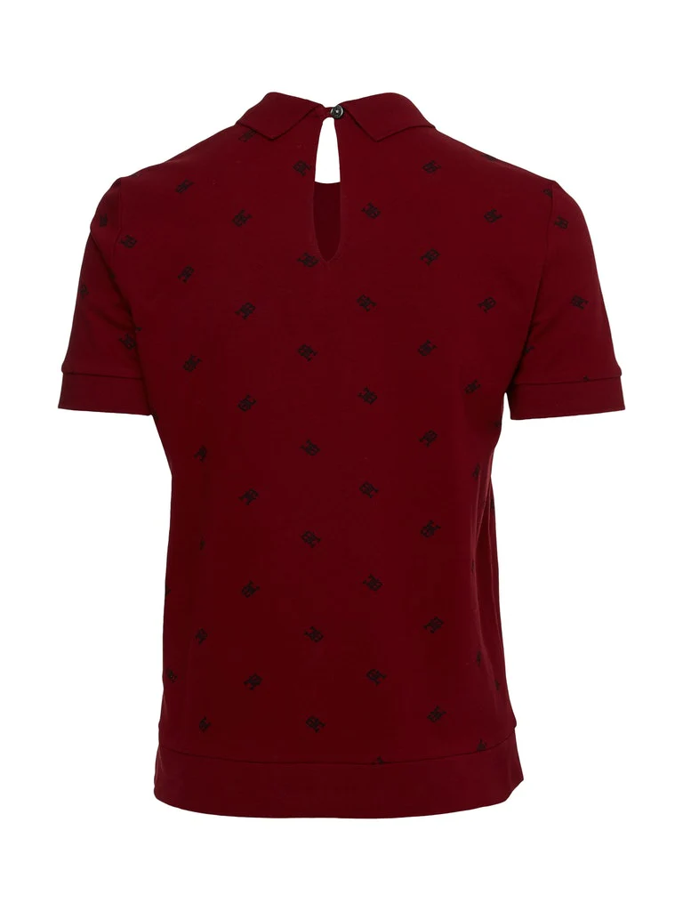 Tommy hilfiger - monogram print crew neck polo regular fit - women  - women - Image 8