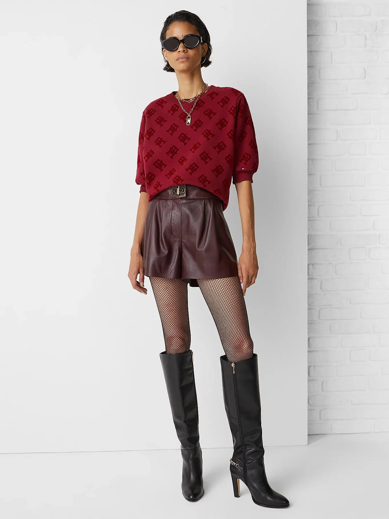 Tommy Hilfiger - High Rise Leather Shorts - Image 11