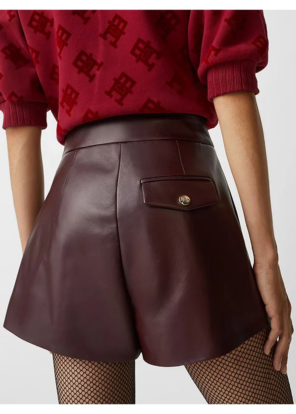 Tommy Hilfiger - High Rise Leather Shorts - Image 12