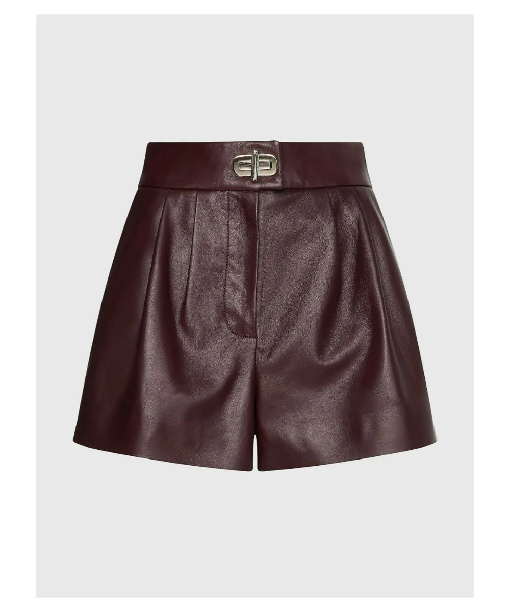 Tommy Hilfiger - High Rise Leather Shorts - Image 3