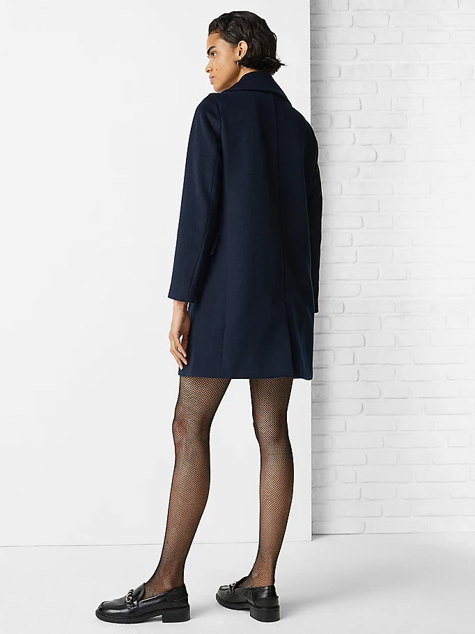 Tommy Hilfiger - Monogram Double Breasted Long Peacoat Regular Fit - Image 4
