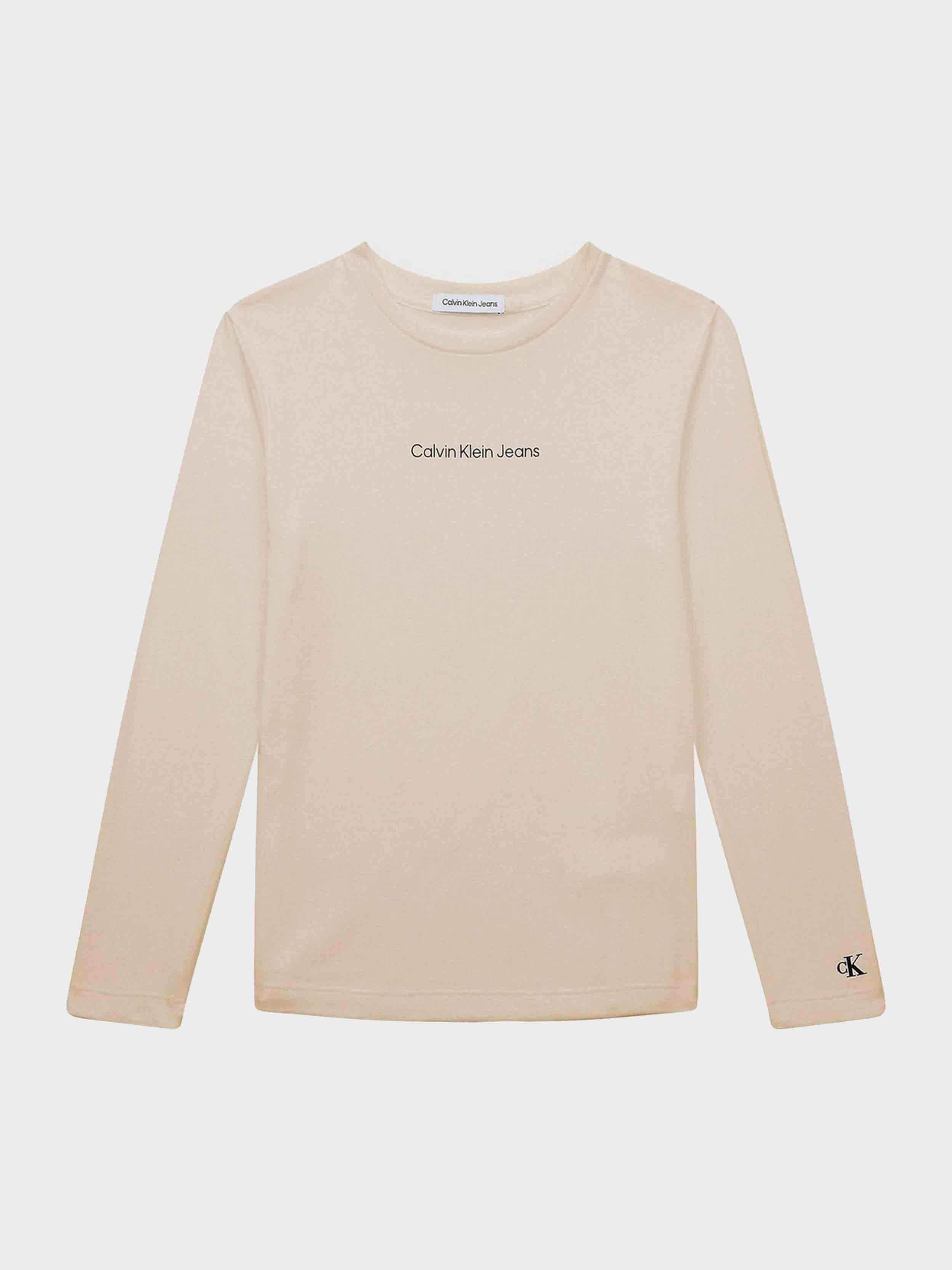 Calvin Klein  - Girls -  Organic Cotton Long Sleeve T - Shirt Regular Fit - Image 4