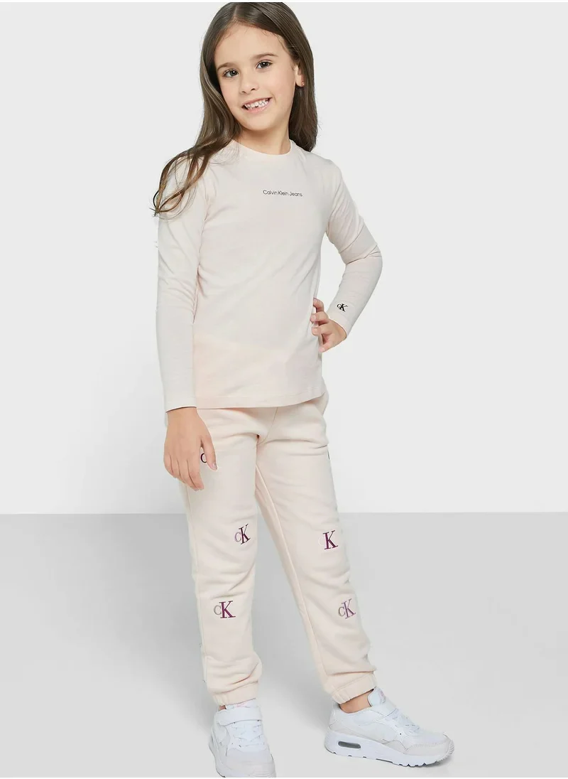 Calvin Klein  - Girls -  Organic Cotton Long Sleeve T - Shirt Regular Fit - Image 5
