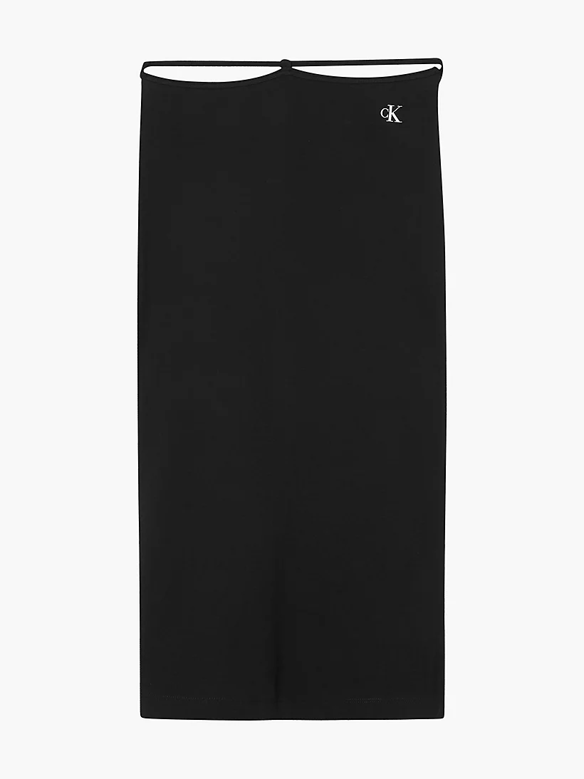 Calvin Klein Jeans - tie waist jersey midi skirt - women - Image 2