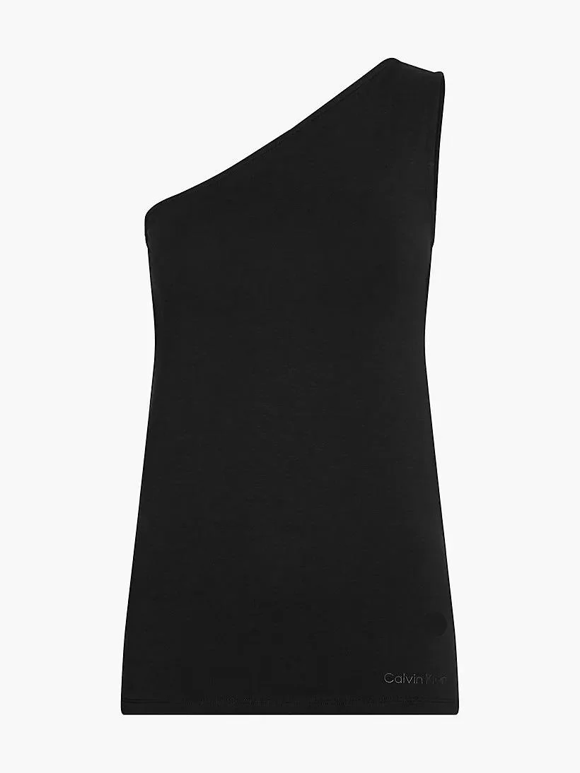 Calvin Klein - Cotton Modal One-Shoulder Top - Image 2