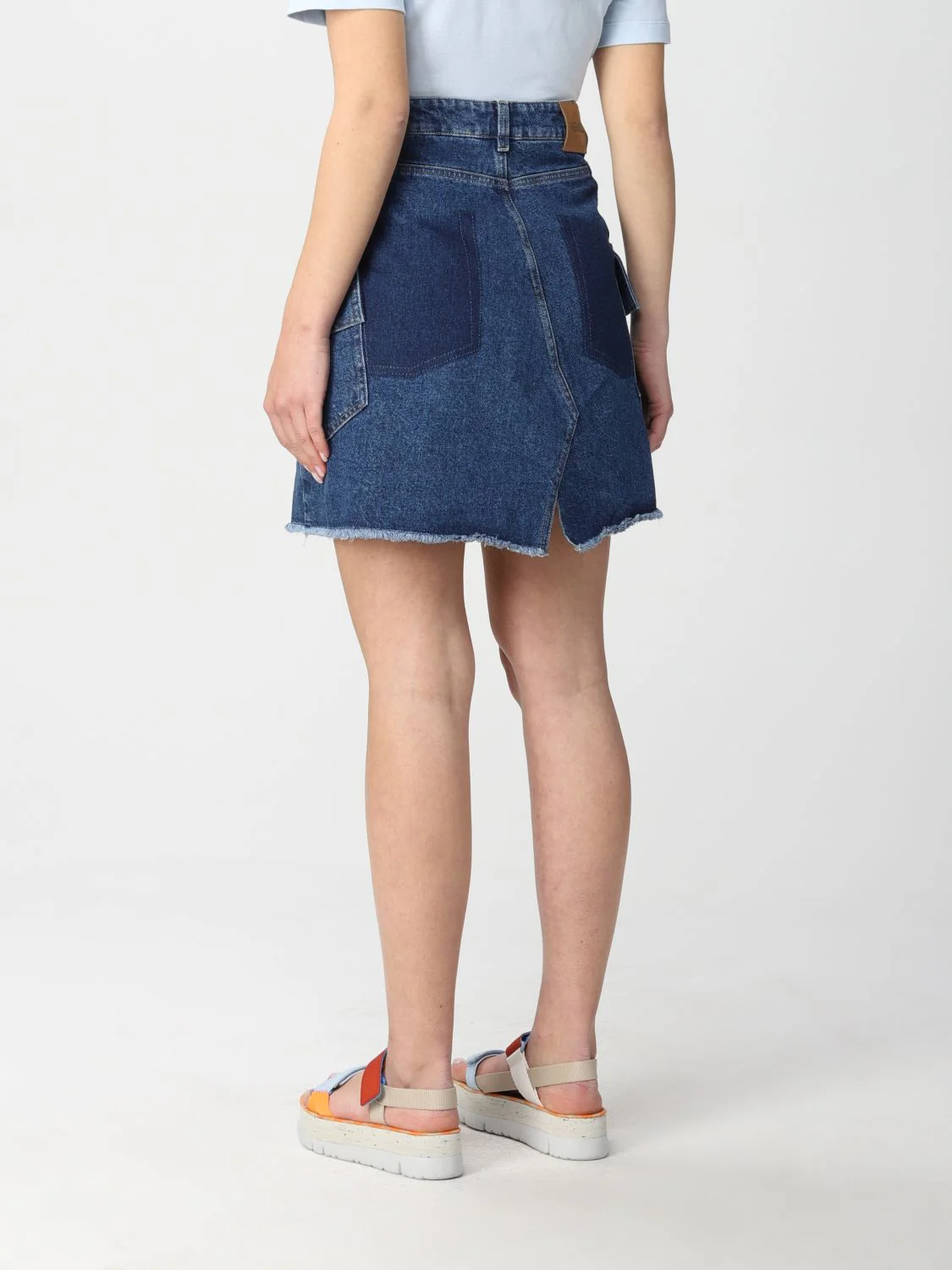 Kenzo - Tiger Patch Denim Skirt - Image 2