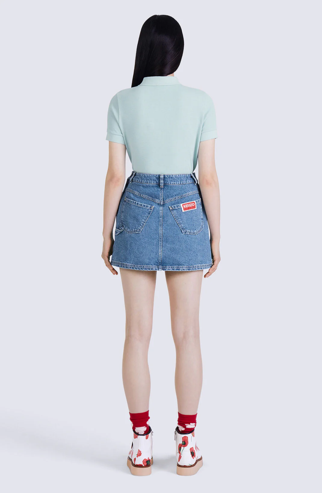 Kenzo - 'Boke Flower' Denim Miniskirt - Image 3