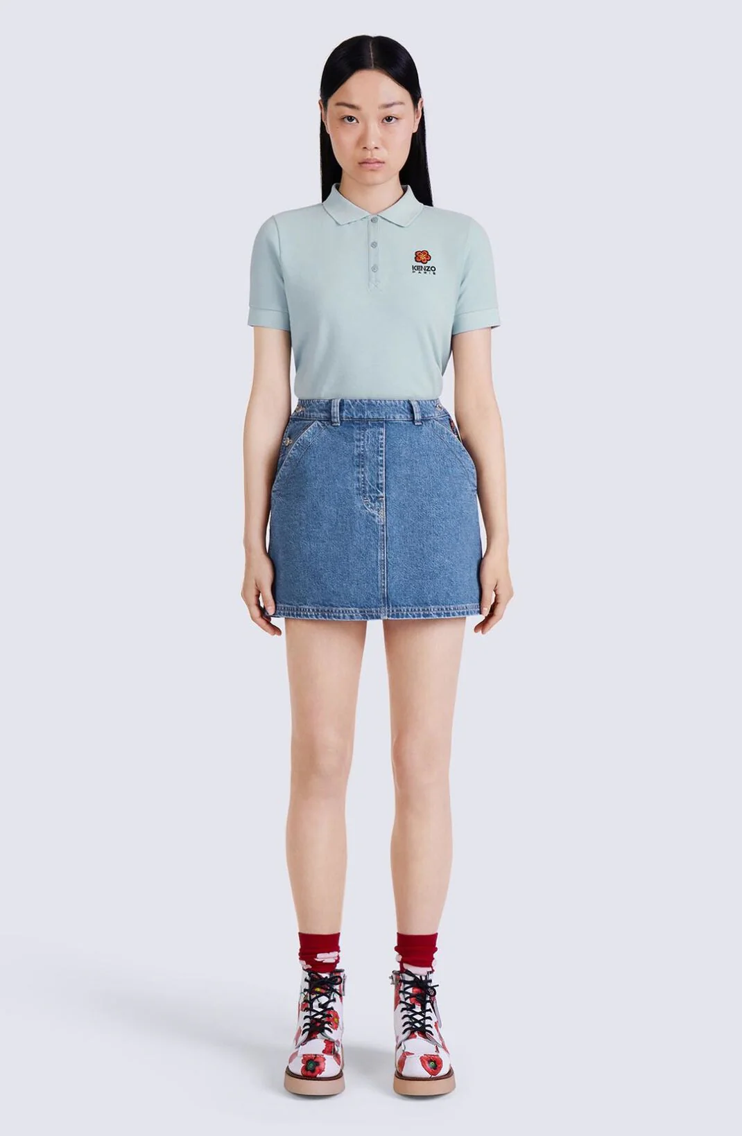 Kenzo - 'Boke Flower' Denim Miniskirt - Image 5