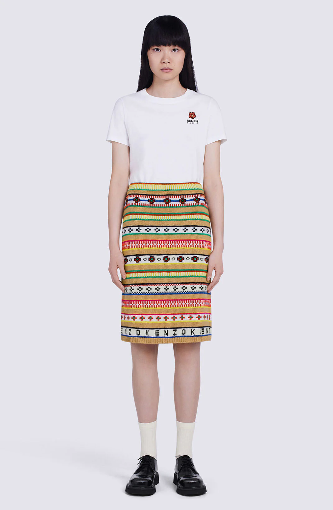 Kenzo - 'Fairisle' Jacquard Skirt - Image 3