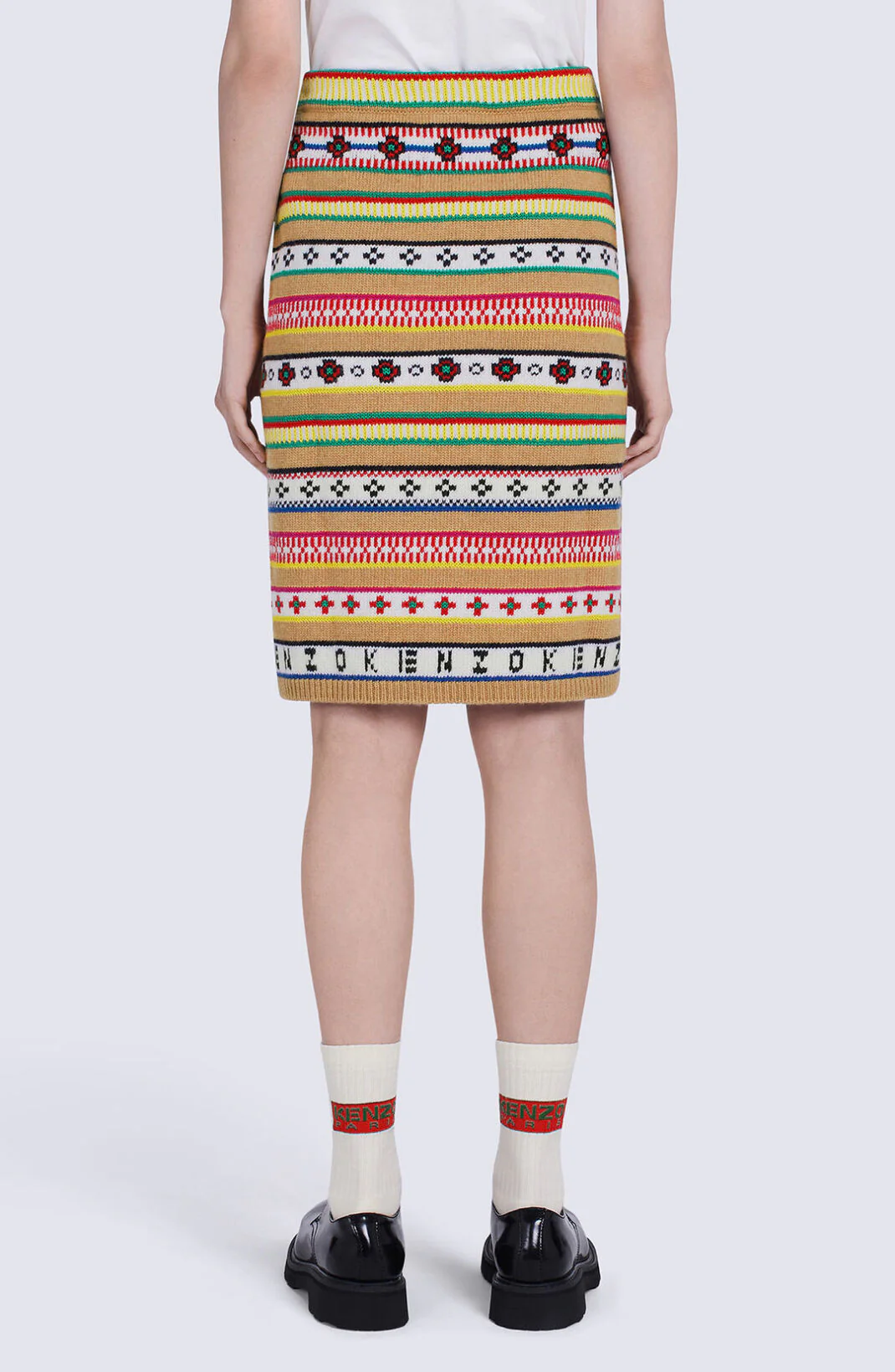 Kenzo - 'Fairisle' Jacquard Skirt - Image 4