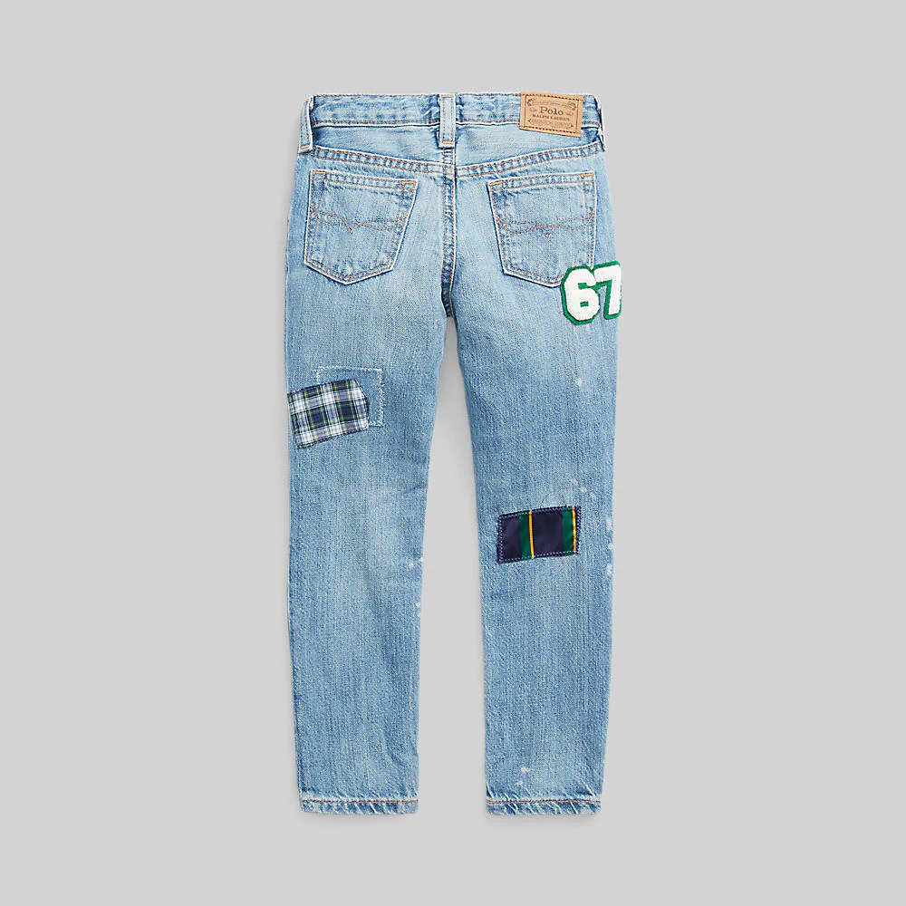 Polo Ralph Lauren - Girls -  Letterman Astor Slim Boyfriend Jean - Image 4