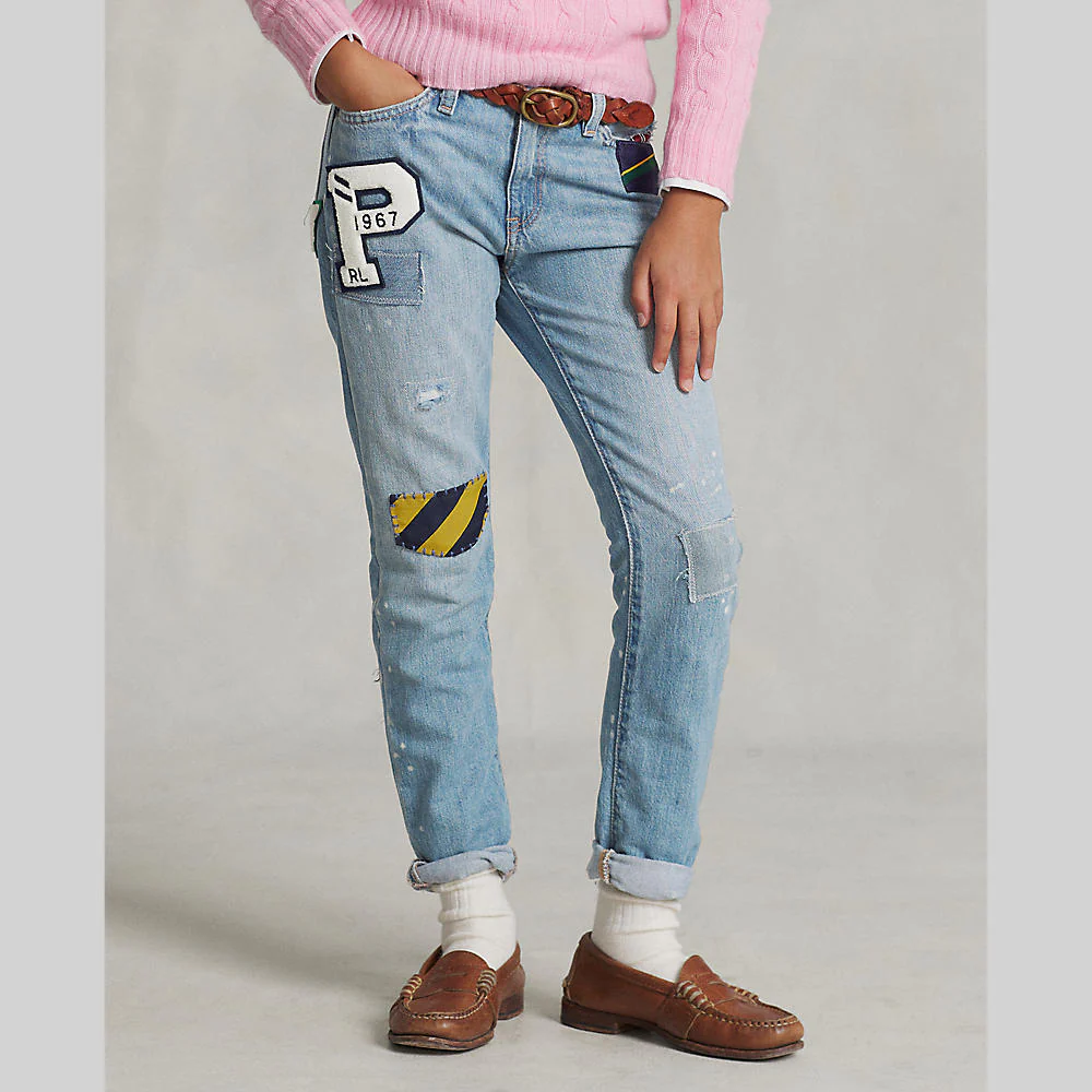 Polo Ralph Lauren - Girls - Letterman Astor Slim Boyfriend Jean