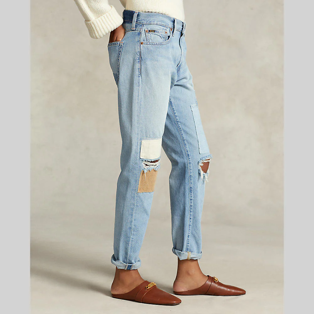 Polo Ralph Lauren - Multi-Patch Avery Boyfriend Jeans - Image 5