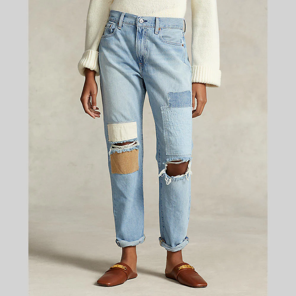Polo Ralph Lauren - Multi-Patch Avery Boyfriend Jeans - Image 6