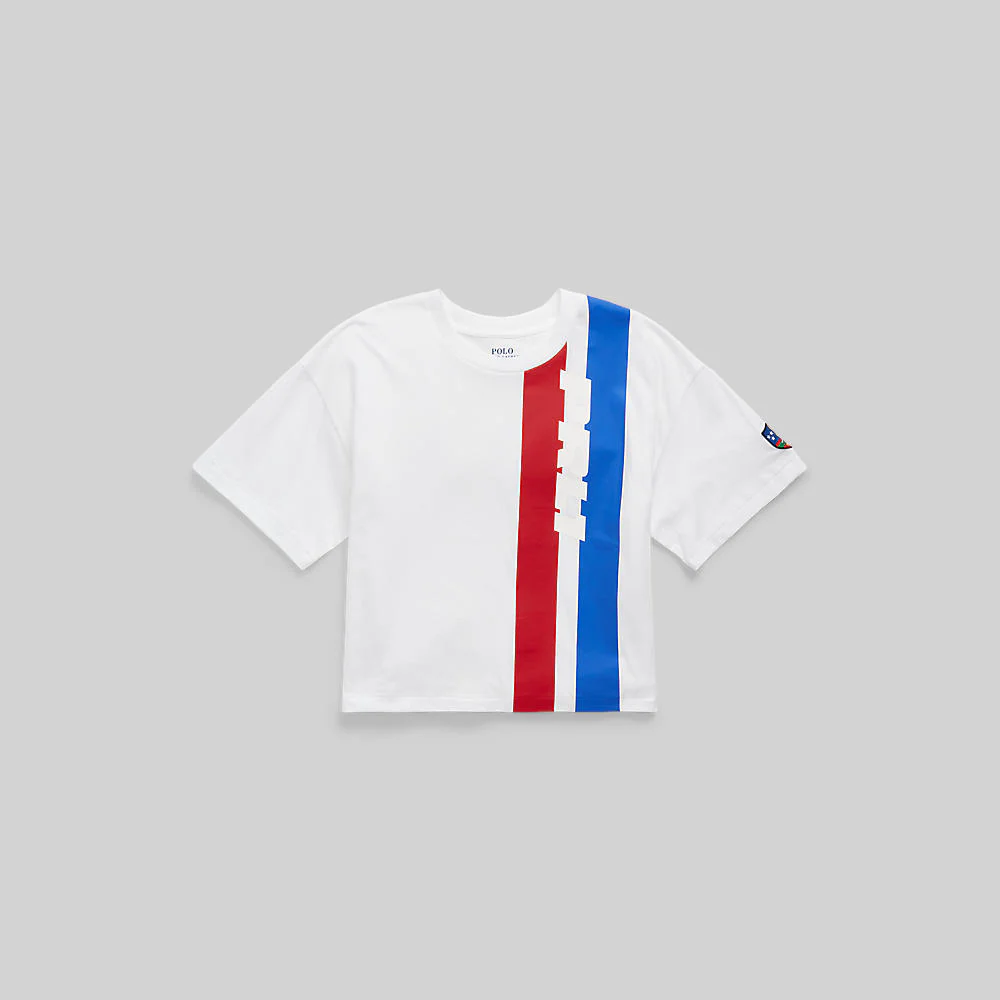Polo Ralph Lauren - Logo Graphic Cropped Jersey Tee - Image 3