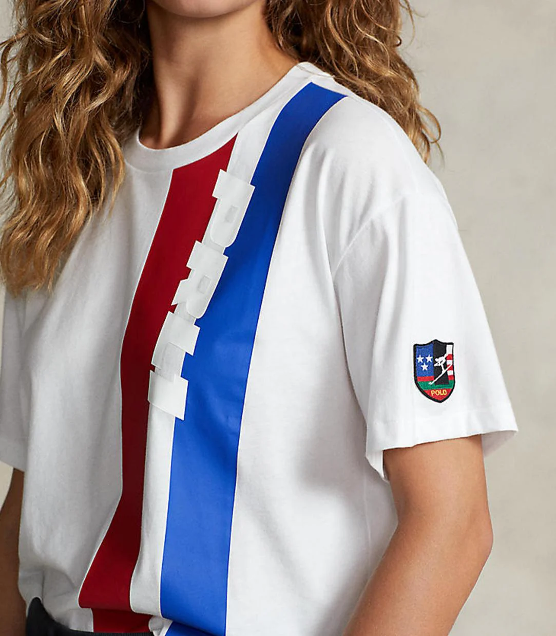 Polo Ralph Lauren - Logo Graphic Cropped Jersey Tee - Image 6