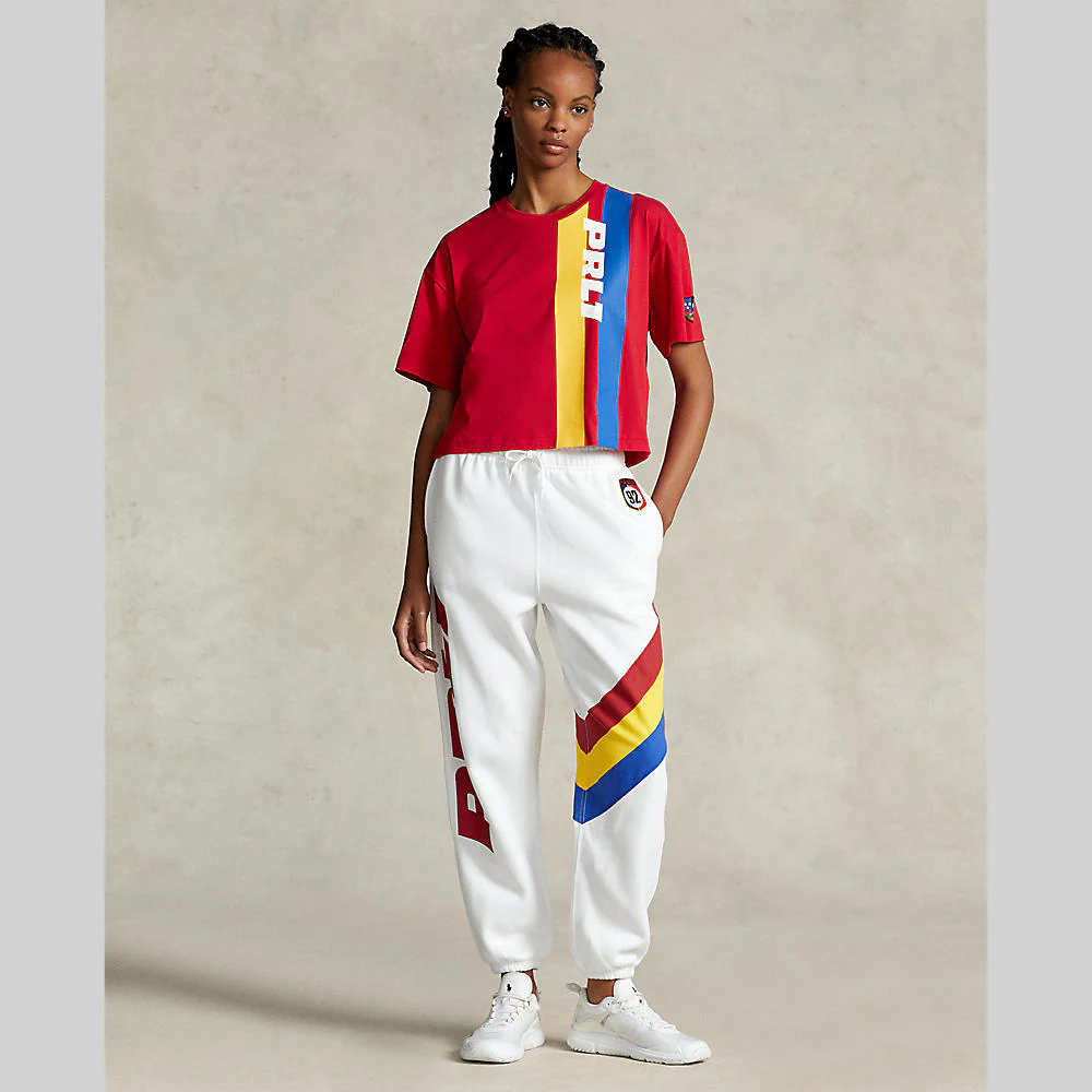 Polo Ralph Lauren - Women's Logo Graphic Cropped Jersey T-Shirt - Image 2