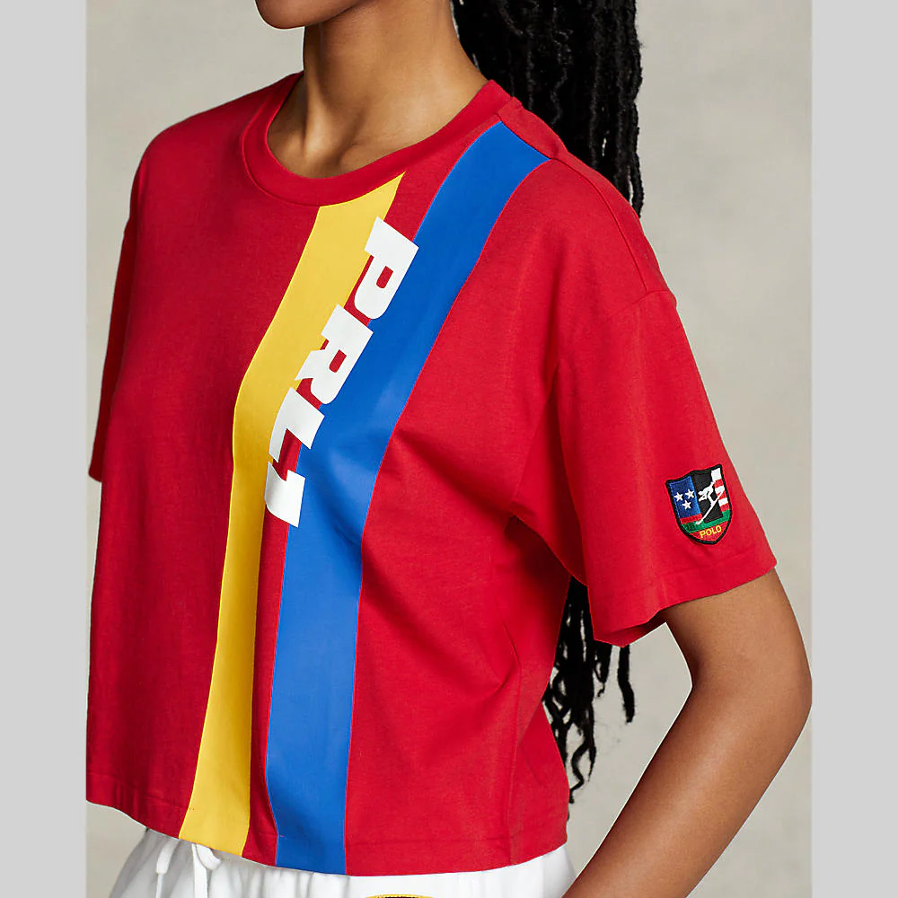 Polo Ralph Lauren - Women's Logo Graphic Cropped Jersey T-Shirt - Image 5